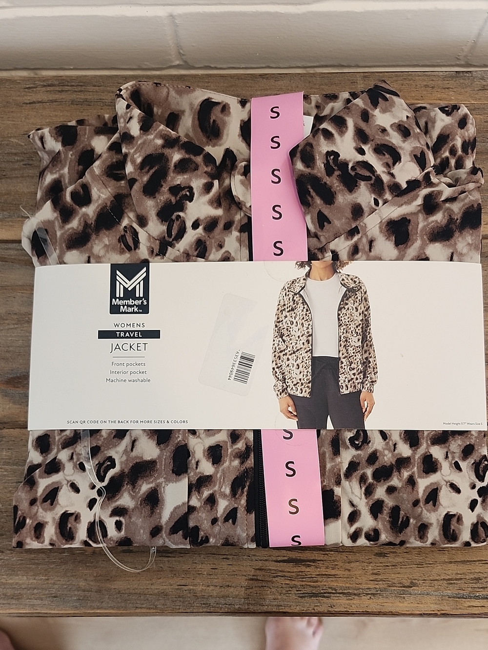 Leopard Print Travel Jacket, Small